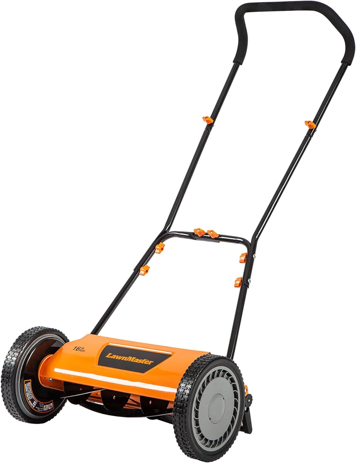 61tvCpnr4FL._AC_SL1500_ LawnMaster LMRM1602 Push Reel Lawn Mower 16-Inch 5-Blade - Image 1
